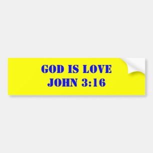 GUDEN ÄR LOVEJOHN-3:16 BILDEKAL