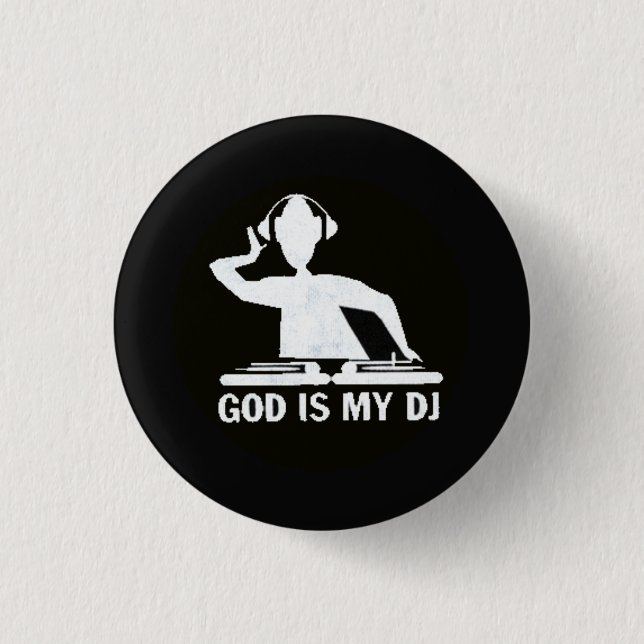 Guden är min DJ! Knapp (Framsida)