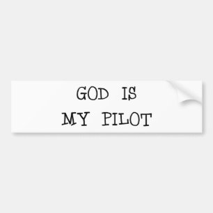 Guden är mitt pilot- bildekal