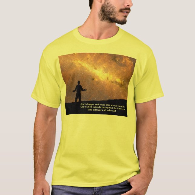 Guden är större (VÄLJ FORMATET), Tee Shirt (Framsida)