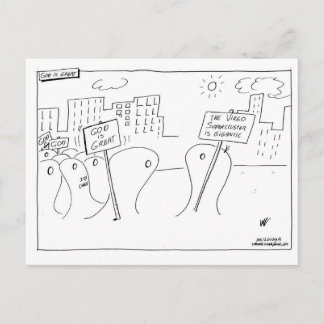 Guden är underbar vykort