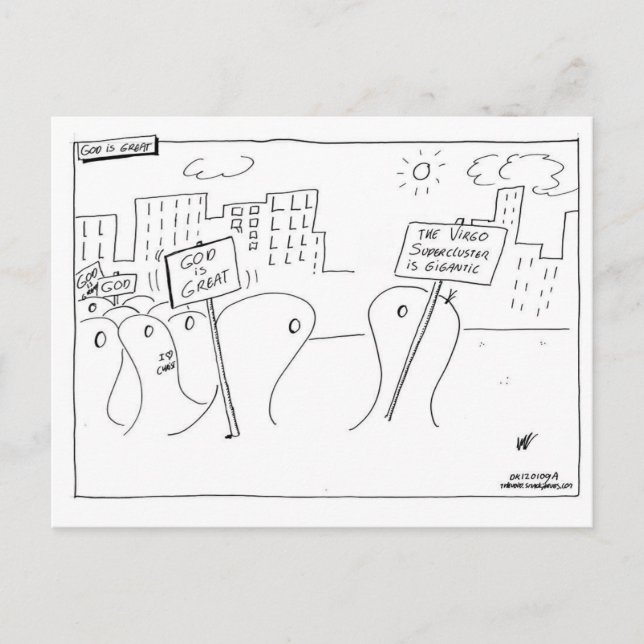 Guden är underbar vykort (Framsida)