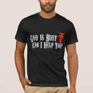 Guden är upptagen mörk tee shirt