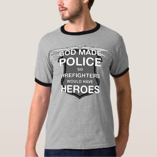 Guden den skulle gjorda polisen så brandmän har tee shirt