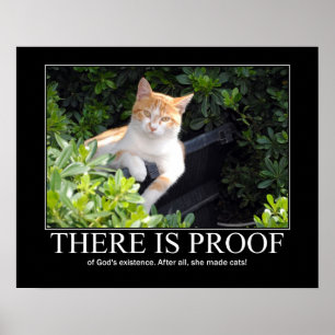 Guden gjorde katter konstverk poster