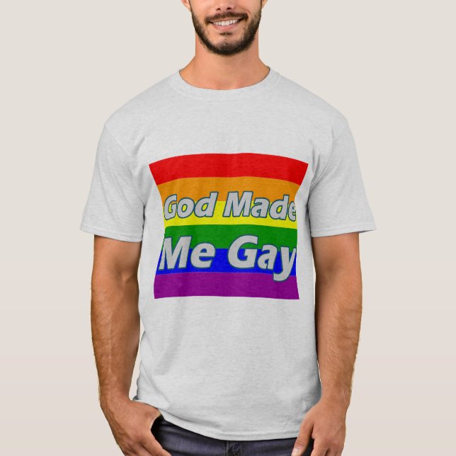 Guden gjorde mig den glada T-tröja Tee Shirt (Framsida)
