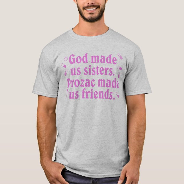 Guden gjorde oss systrar t-shirt (Framsida)