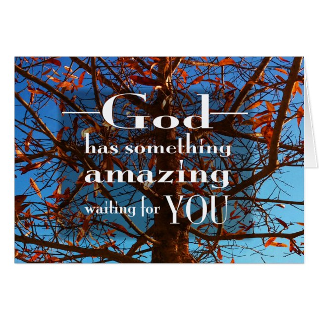 Guden har något att förbluffa OBS kort (Framsidan Horizontal)