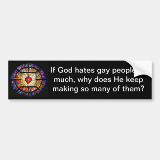 Guden hatar inte Bumpersticker. Bildekal