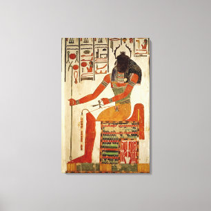 Guden, Khepri, från graven av Nefertari Canvastryck