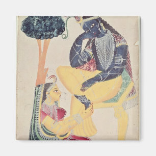 Guden Krishna med hans dödliga kärlek, Radha Magnet