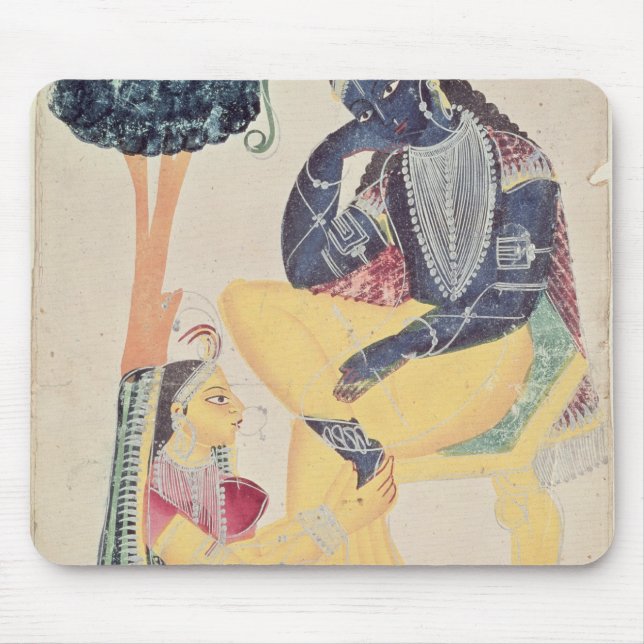 Guden Krishna med hans dödliga kärlek, Radha Musmatta (Framsidan)