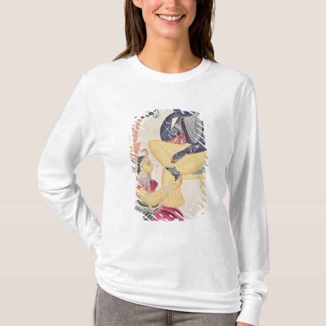 Guden Krishna med hans dödliga kärlek, Radha T Shirt (Framsida)