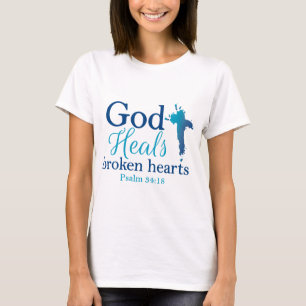 Guden läker bruten hjärtaPsalm34:18 T-shirt
