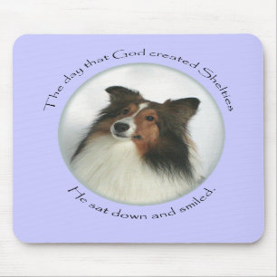 Guden log Sheltie Mousepad Musmatta