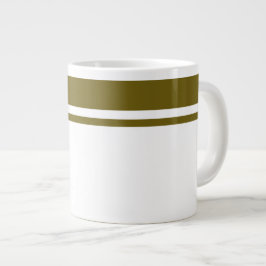 Guden Olive Top Tävla Rand White Background Jumbo Mugg