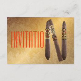 Guden Personlig Cigaro-inbjudan Inbjudningar