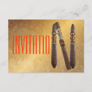 Guden Personlig Cigaro-inbjudan Inbjudningar