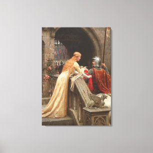 Guden rusar vid Edmund Blair Leighton, C. 1900 Canvastryck