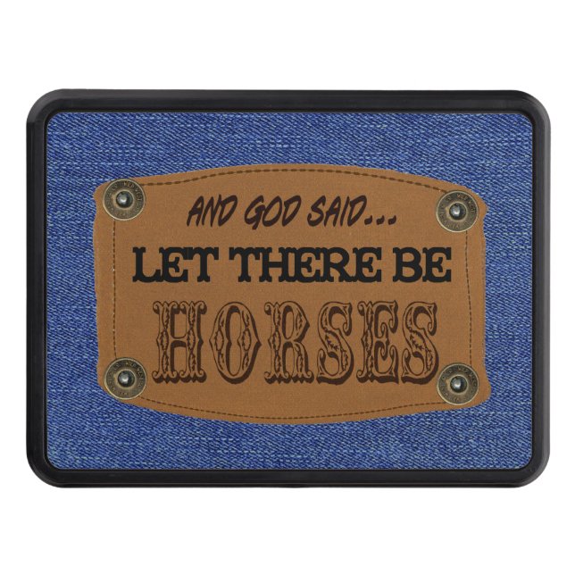 Guden sade att Let där är hästsläphaken Dragkroksskydd (Framsidan)