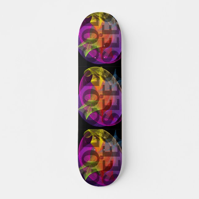 Guden ser skateboard bräda 19,5 cm (Framsida)