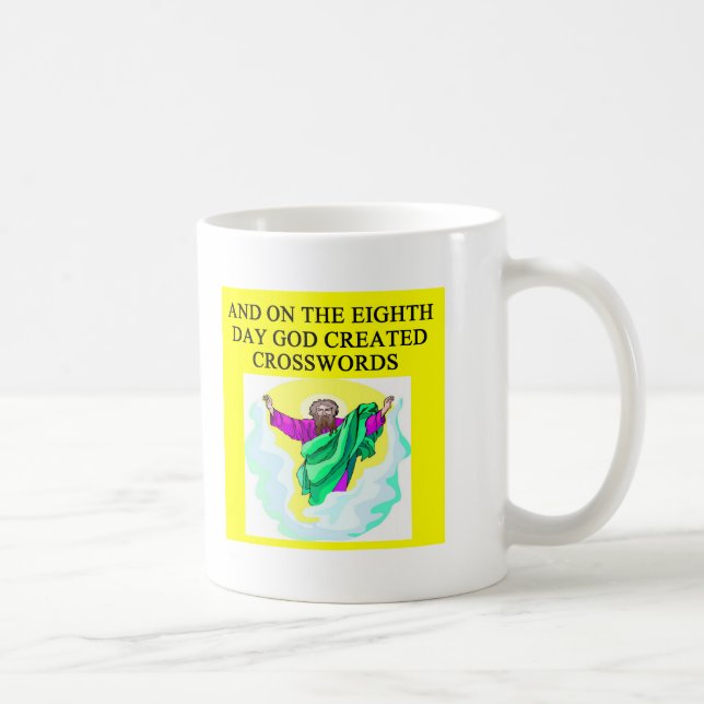 guden skapade korsord kaffemugg (Höger)