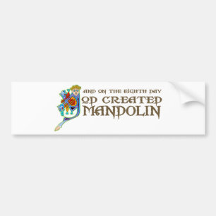 Guden skapade mandolinen bildekal