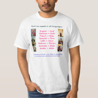 Guden talar alla språk t-shirt