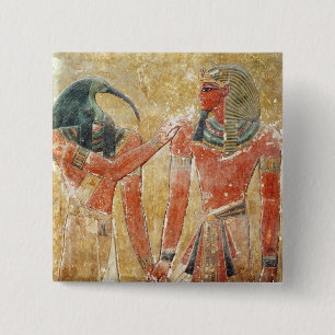 Guden Thoth med Seti mig i graven av Seti Knapp