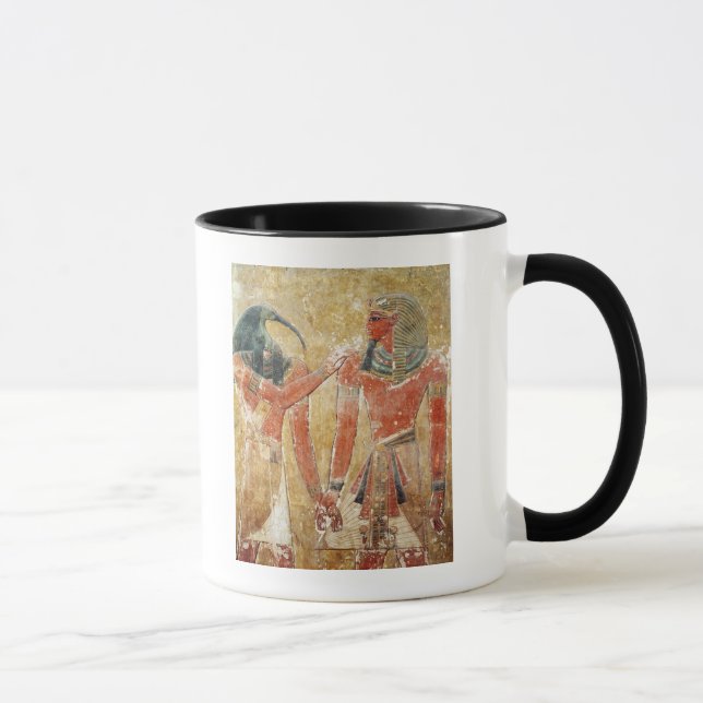 Guden Thoth med Seti mig i graven av Seti Mugg (Höger)