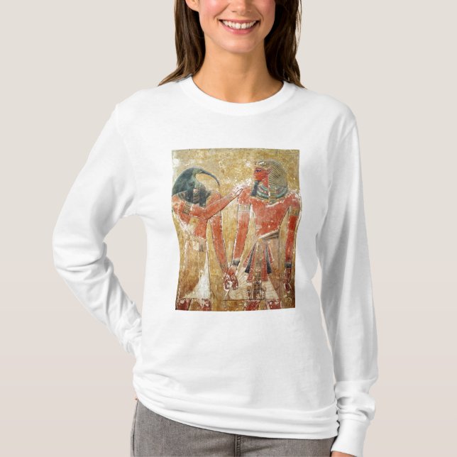 Guden Thoth med Seti mig i graven av Seti Tee (Framsida)