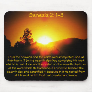 GUDEN välsignade den sjunde dagen Musmatta