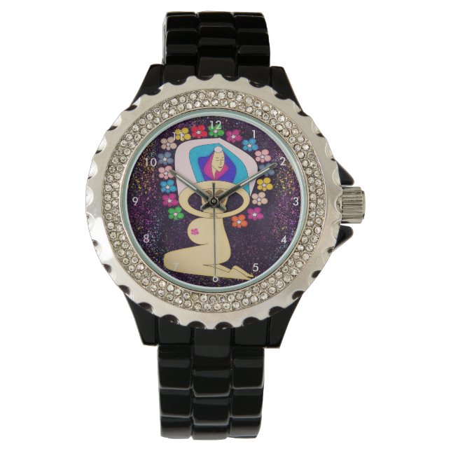gudens jungfruliga mor armbandsur (Framsida)