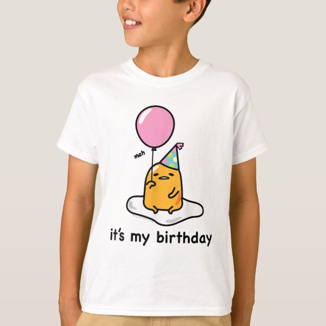 Gudetama "Det är min födelsedag" Shirt T-Shirt (Framsida)