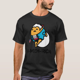 Gudetama Lazy Egg USA Patriotic America Foundi T Shirt