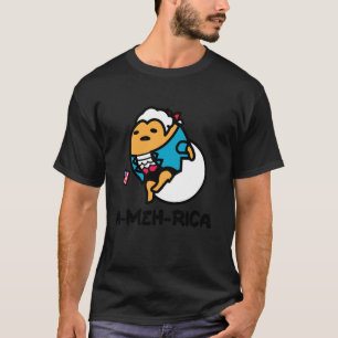 Gudetama Lazy Egg USA Patriotic America Foundi T Shirt