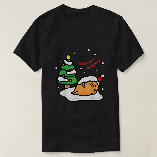 Gudetama Mehrry Gudemas jul Tee (Design framsida)