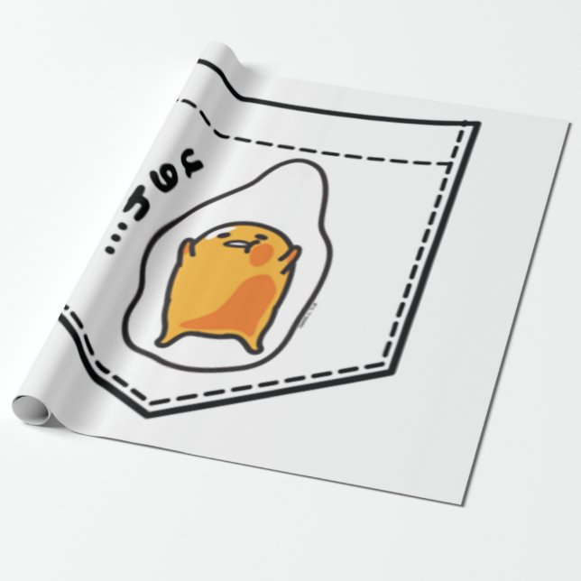Gudetama Pocket Sweatshirt Presentpapper (Utrullad)