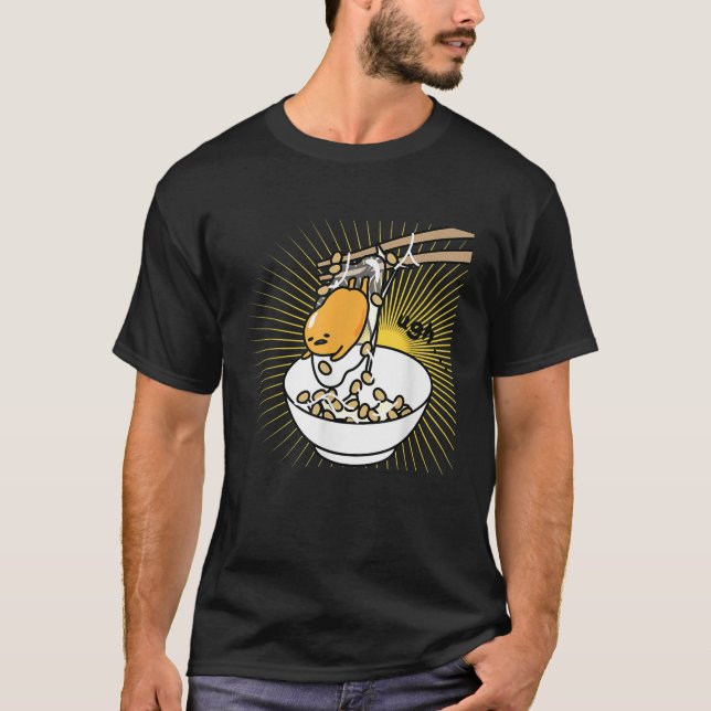 Gudetama Ugh Ris Bowl Tee Shirt (Framsida)