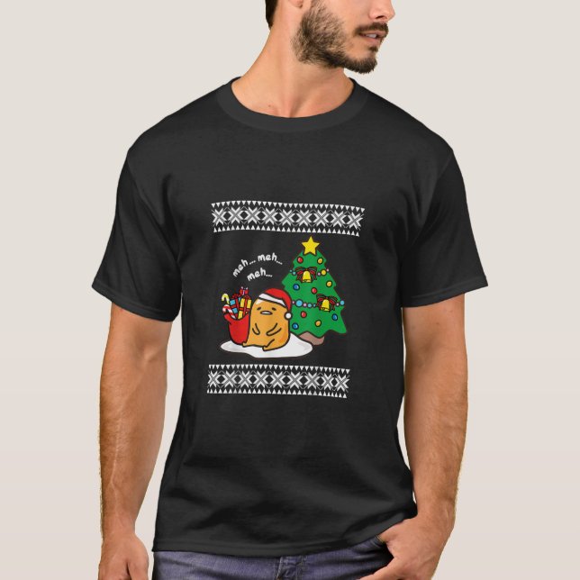Gudetama Ugly jul Sweater Tee141 T Shirt (Framsida)
