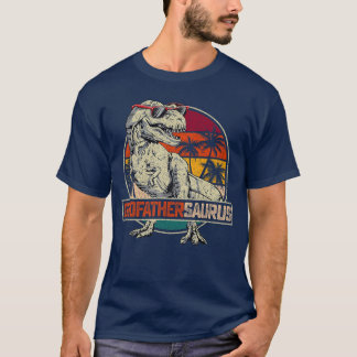 GudfaderSaurus Re Dinosaur Gudfar Saurus Familj T Shirt
