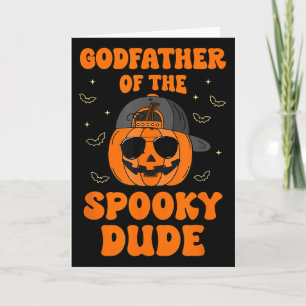 Gudfar till Soky Dude Halloween-pumpa födelsedag Kort