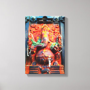 GudGanesha staty Canvastryck