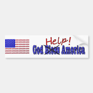 Gudhjälp Amerika Bildekal