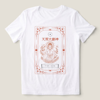Gudinna Amaterasu Tarot Solen Tri-Blend T-shirt