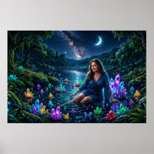 Gudinna av den magiska kristallsjön poster