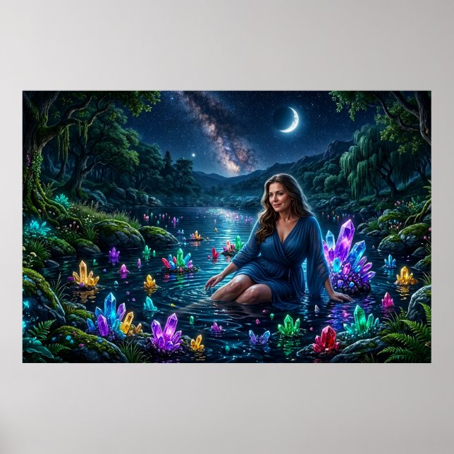 Gudinna av den magiska kristallsjön poster (Framsidan)