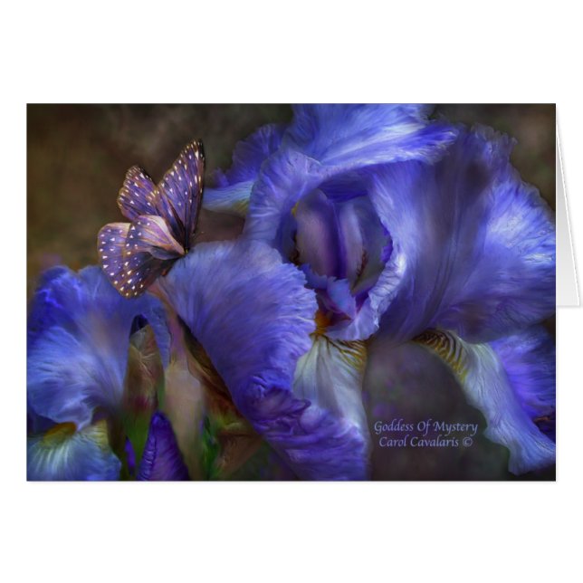 Gudinna av gåta ArtCard Hälsningskort (Framsidan Horizontal)