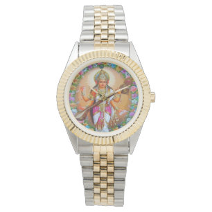 Gudinna av kunskapsSaraswati den hinduiska gudomen Armbandsur