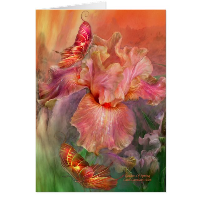 Gudinna av våren ArtCard Hälsningskort (Framsidan)